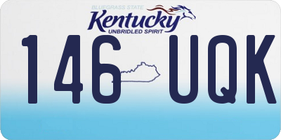 KY license plate 146UQK