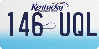 KY license plate 146UQL