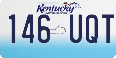 KY license plate 146UQT