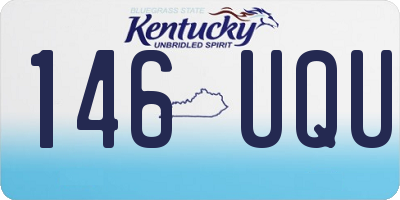 KY license plate 146UQU