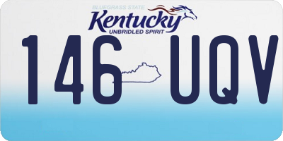 KY license plate 146UQV