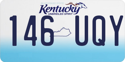 KY license plate 146UQY