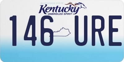 KY license plate 146URE