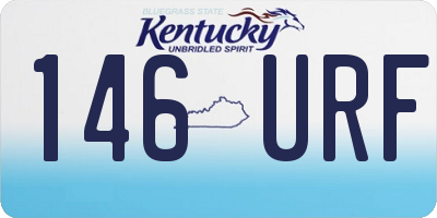 KY license plate 146URF