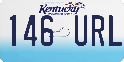 KY license plate 146URL