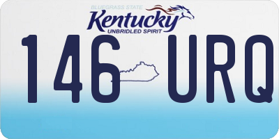 KY license plate 146URQ