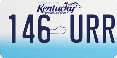 KY license plate 146URR