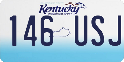 KY license plate 146USJ