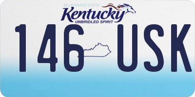 KY license plate 146USK