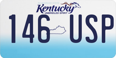 KY license plate 146USP