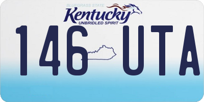 KY license plate 146UTA