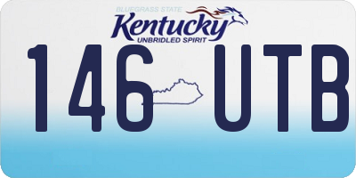 KY license plate 146UTB