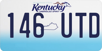 KY license plate 146UTD