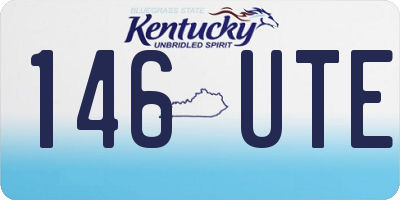 KY license plate 146UTE