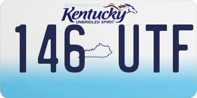 KY license plate 146UTF