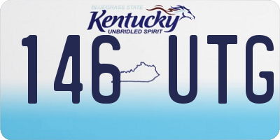 KY license plate 146UTG