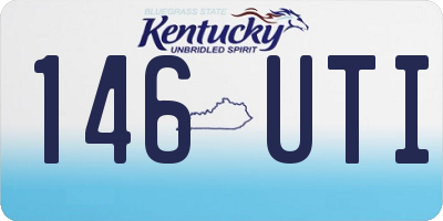 KY license plate 146UTI
