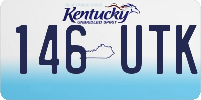KY license plate 146UTK