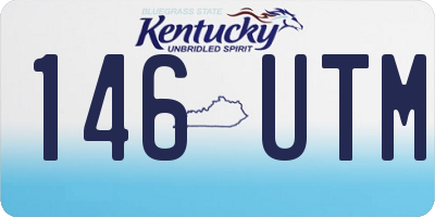KY license plate 146UTM