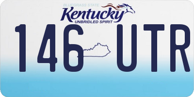KY license plate 146UTR