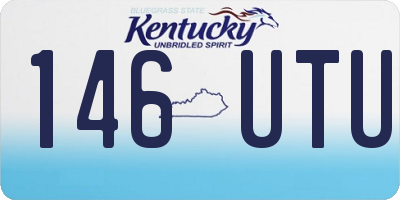 KY license plate 146UTU