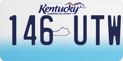 KY license plate 146UTW