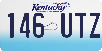 KY license plate 146UTZ