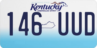 KY license plate 146UUD