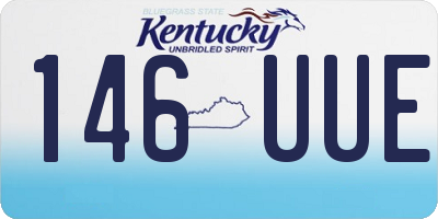 KY license plate 146UUE