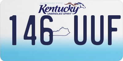 KY license plate 146UUF