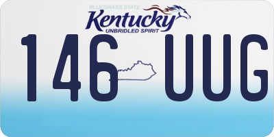 KY license plate 146UUG