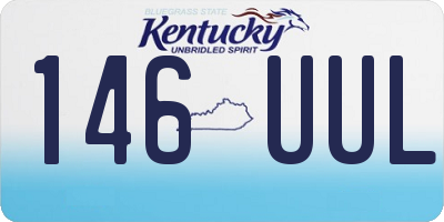 KY license plate 146UUL
