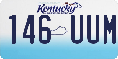 KY license plate 146UUM