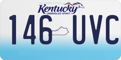 KY license plate 146UVC