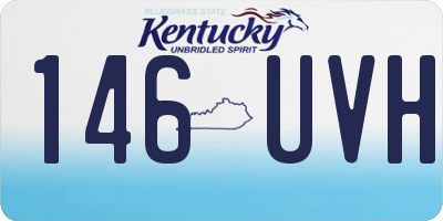 KY license plate 146UVH
