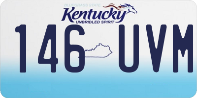 KY license plate 146UVM