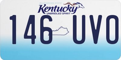 KY license plate 146UVO