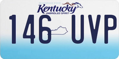 KY license plate 146UVP