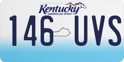 KY license plate 146UVS