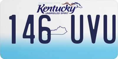 KY license plate 146UVU