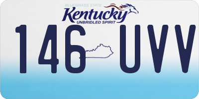KY license plate 146UVV