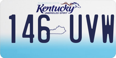 KY license plate 146UVW