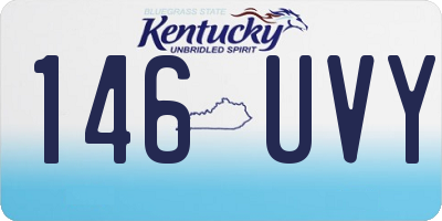 KY license plate 146UVY