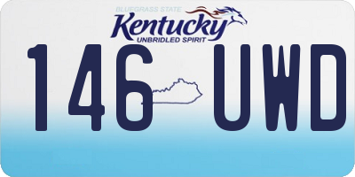 KY license plate 146UWD