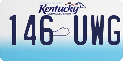 KY license plate 146UWG