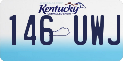 KY license plate 146UWJ