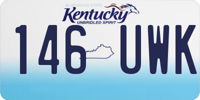 KY license plate 146UWK