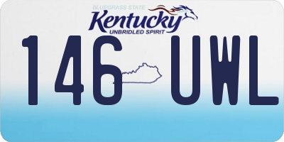 KY license plate 146UWL