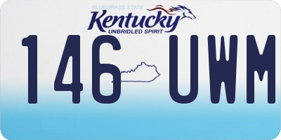KY license plate 146UWM