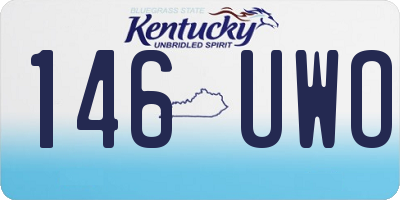 KY license plate 146UWO